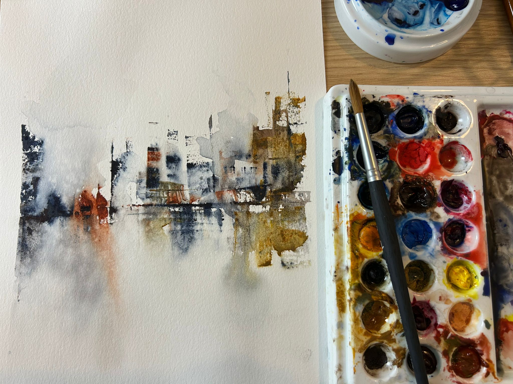 Aquarela — processo criativo